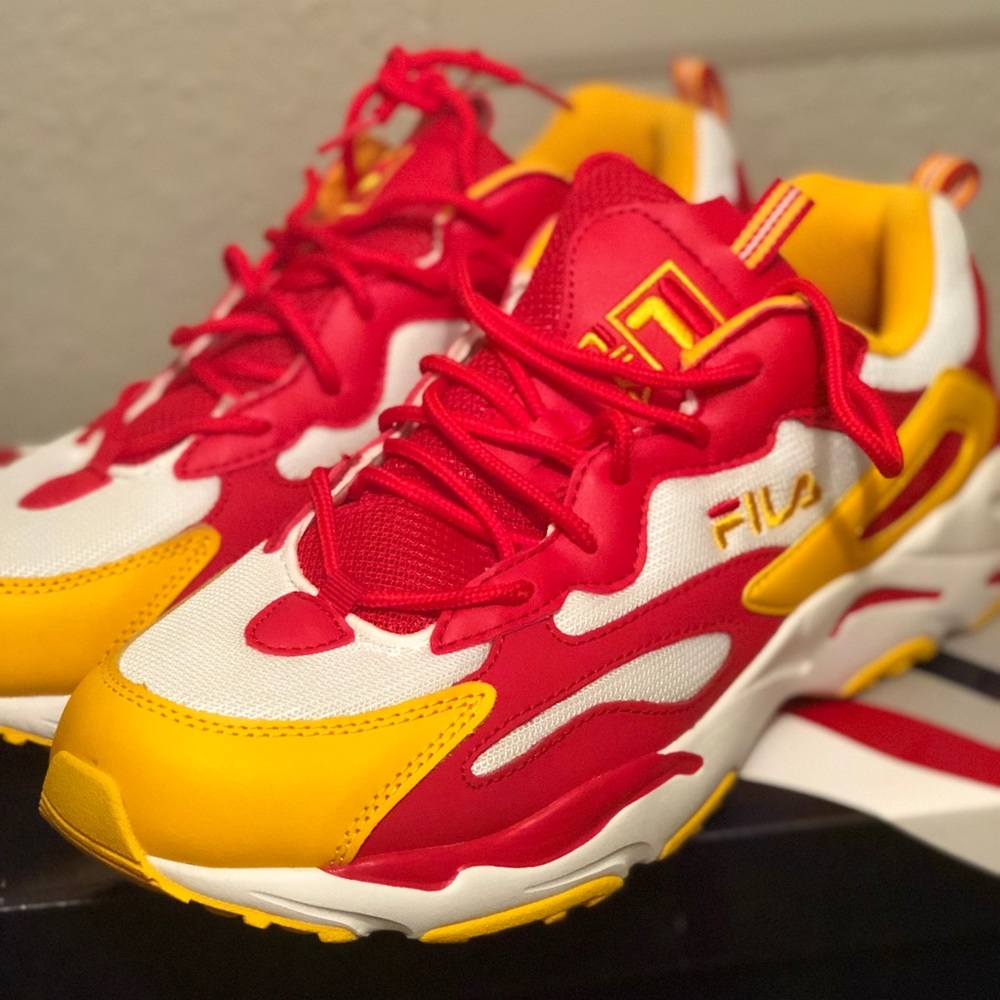 Men’s Fila Shoes RED,white &Yellow!Size 12 in Men!